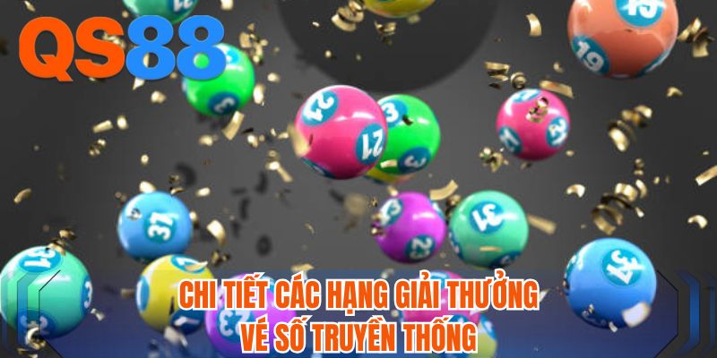 Chi tiết các hạng giải thưởng vé số truyền thống